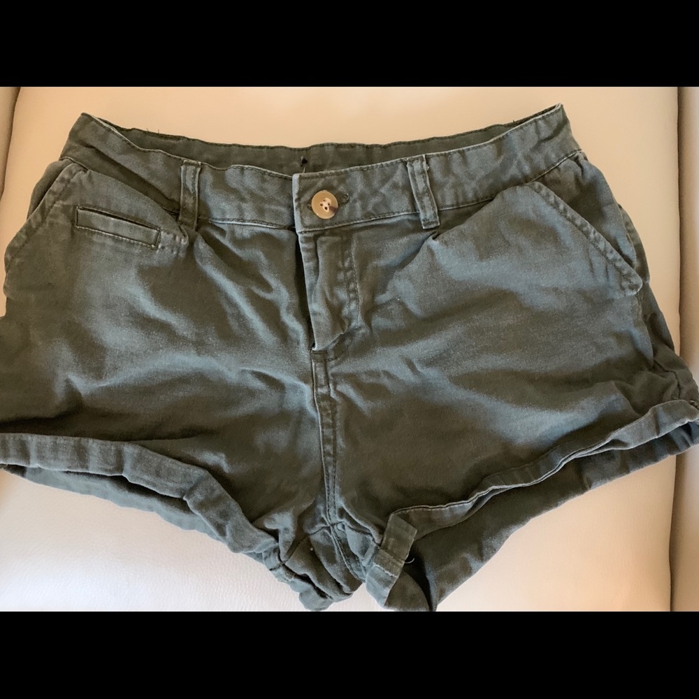 Green short shorts